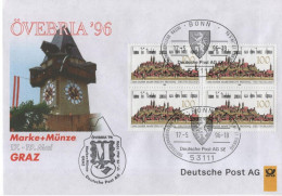 Germany Deutschland 1996 FDC OVEBRIA Graz Briefmarkenausstellung Philatelic Exhibition Austria Osterreich, Bonn - 1991-2000