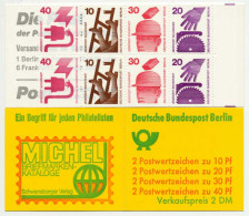 BERLIN MARKENHEFTCHEN Nr MH 09boZ Postfrisch SC258EE - Libretti