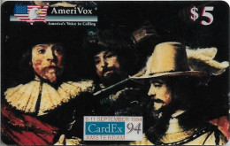 USA - AmeriVox - Rembrandt's ''The Night Watch'', CardEx 94, 07.09.1994, Remote Mem. 5$, 3.000ex, Mint - Amerivox