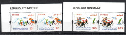 2024 - Tunisia - Euromed Postal: Sports In The Mediterranean- Tennis- Swimming- Football- Fencing- Pair - Set 2v.MNH** - Altri & Non Classificati