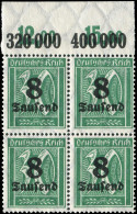 Deutsches Reich, 1923, 278 Y (4) OR, Postfrisch, Viererblock - Altri & Non Classificati