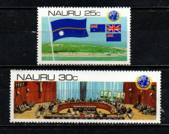 NAURU - 1980 - BANDIERE DI NAURU, AUSTRALIA, NUOVA ZELANDA E GRAN BRETAGNA - MNH - Nauru