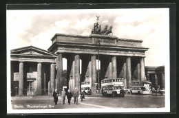 AK Berlin, Busverkehr Am Brandenburger Tor  - Altri & Non Classificati