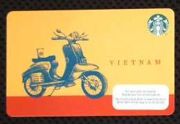 Starbucks Vietnam Viet Nam Paper Card Issued On Sep 12, 2023 : MOTORBIKE / BIKE / SPECIAL EDITION - Pin Intact - Other & Unclassified