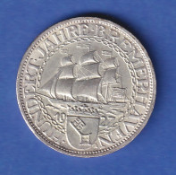 Deutsches Reich Silbermünze Bremerhaven 3 Reichsmark 1927 A Vz - Andere & Zonder Classificatie