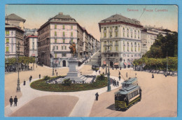 1888 ITALY ITALIA LIGURIA GENOVA GENOA PIAZZA CORVETTO 3 RARE POSTCARD - Genova (Genoa)