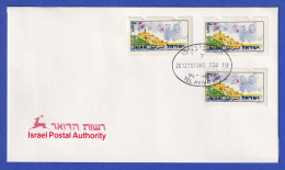 ATM Israel Touristik Jaffa Mit Nr. 004 Satz 110-170-200 Gest. 26.12.96 Auf Brief - Otros & Sin Clasificación