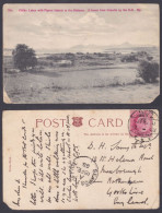 Inde British India 1908 Used Postcard To England, Seapost Office, Post Card, Chilka Lakes, Pigeon Islands, Mountains - 1902-11  Edward VII
