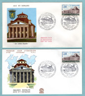 FDC France 1970 -  Centre Du Futur - Salines De Chaux Nicolas Ledoux  - YT 1651 - 25 Arc Et Senans - 1970-1979