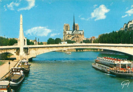Paris - Le Pont De La Tournelle - Peniche    Y 145 - Die Seine Und Ihre Ufer