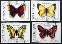 Sweden 1993 Butterflies  MiNr. 1774-77   (o ) ( Lot  I 1376) - Usati