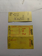 TICKET METRO AUTOBUS RATP - Andere & Zonder Classificatie