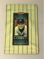 Mint USA UNITED STATES America Prepaid Telecard Phonecard, Baseball Heroes Mickey Mantle, Set Of 1 Mint Card - Collections