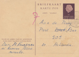 New Guinea 1962: Post Card Merauke To Te Hollandia 505, Post Bus - Indonesië