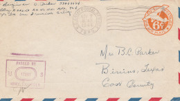 New Guinea 1944: US Army Postal Service, Censor To Cass County - Indonesië