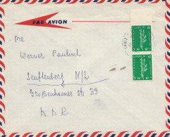 Israel: Air Mail Lydda To Senftenberg - DDR - Otros & Sin Clasificación