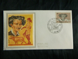 1973 1699  FDC Zijde/soie (Antwerpen) :  Felicien Robs - 1971-1980