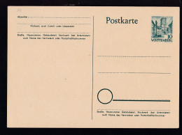 Württemberg Postkarte 10 Pfg. - Altri & Non Classificati