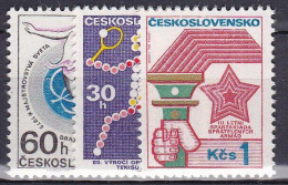 ** Tchécoslovaquie 1973 Mi 2121-3 (Yv 1966-8), (MNH)** - Unused Stamps