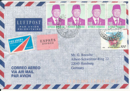 Indonesia Air Mail Cover Sent Express To Germany Topic Stamps - Indonesië