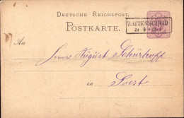 604585 | Ganzsache Aus Höntrop Mit Seltener Entwertung, Erh 3, Knick  | Wattenscheid  ; Bochum (W - 4630), -, - - Storia Postale