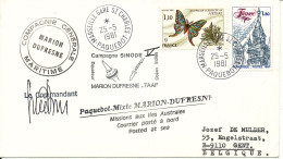 France Paquebot Cover Marseille Gare Str. Charles 25-5-1981 Sent To Belgium - Covers & Documents