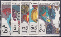 ** Tchécoslovaquie 1975 Mi 2260-4 (Yv 2105-9), (MNH)** - Unused Stamps