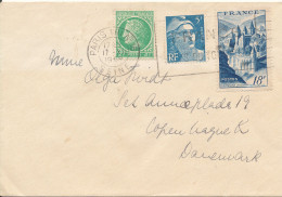 France Cover Sent To Denmark 17-12-1948 - Lettres & Documents