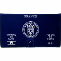 France, Coffret 1 C. à 10 Frs., 1981, MDP, Série FDC, FDC - Autres & Non Classés