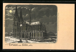 Lithographie Köln, Blick Auf Den Kölner Dom  - Altri & Non Classificati