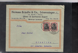 DR. Reklamebrief,Uhren- & Spielwaren-Export Hermann Brädlin, Schwenningen. - Altri & Non Classificati