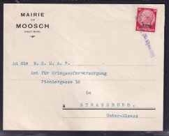 Dt. Besetzung 2. Weltkrieg, Elsaß, Fernbrief EF. Mi.-Nr. 7 Mit Notstempel - Ocupación 1938 – 45