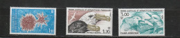 TAAF YT 115/7 ** : Fulmar , Pétrel Géant , Oursin - 1986 - Unused Stamps