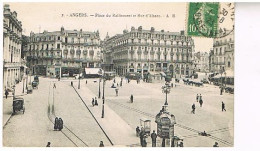 49    ANGERS  PLACE DU RALLIEMENT  ET RUE DALSACE  1923 - Les Ponts De Ce