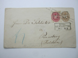 PREUSSEN , Ganzsache Aus BURG Nach Schleswig Holstein, 4 Gr. Sonderporto - Enteros Postales