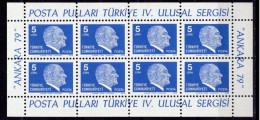 B3799 - TURQUIE TURKEY Yv BF 20 ** - Blokken & Velletjes