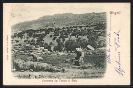 Cartolina Girgenti, Panorama Dal Tempio Di Giove  - Sonstige & Ohne Zuordnung