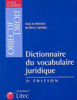 Dictionnaire Du Vocabulaire Juridique (2004) De Rémy Cabrillac - Droit