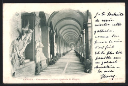 Cartolina Genova, Camposanto, Galleria Queirolo Di Allegro  - Genova (Genoa)