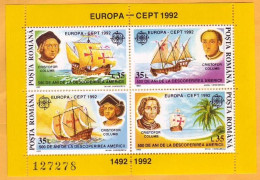 1992 EUROPA CEPT ROMANIA   Mint - Unused Stamps