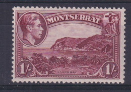 Montserrat: 1938/48   KGVI   SG108    1/-  [Perf: 13]    MH - Montserrat
