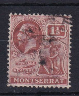 Montserrat: 1922/29   KGV   SG69   1½d   Red-brown   Used - Montserrat
