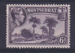 Montserrat: 1938/48   KGVI   SG107    6d  [Perf: 13]    MH - Montserrat