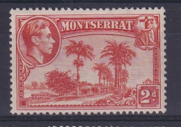 Montserrat: 1938/48   KGVI   SG104    2d  [Perf: 13]    MH - Montserrat