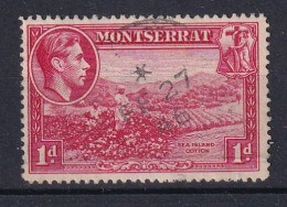Montserrat: 1938/48   KGVI   SG102a    1d  [Perf: 14]    Used - Montserrat