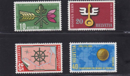 Suisse 1954, Cat. Zumstein 316/19 ** - Unused Stamps