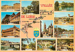 60 - Oise - Vallée De L'Oise - Multivues - Carte Géographique - Blasons - CPM - Voir Scans Recto-Verso - Autres & Non Classés