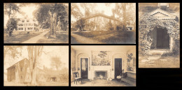 DEERFIELD (MA) Old Houses - Set Of 5 Real Photo Postcard, Circa 1923 - Autres & Non Classés