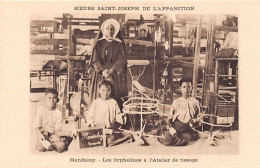 Burma - MANDALAY - The Orphans At The Weaving Workshop - Publ. Soeurs Saint-Joseph De L'Apparition - Myanmar (Birma)