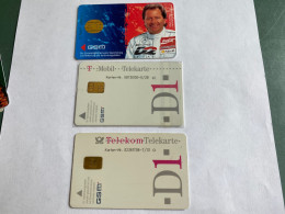 - 18 - Germany GSM 3 Different Phonecards 1 Coca Cola - GSM, Cartes Prepayées & Recharges